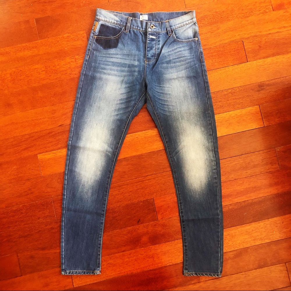 Armani Junior High-Rise Button Up Jeans